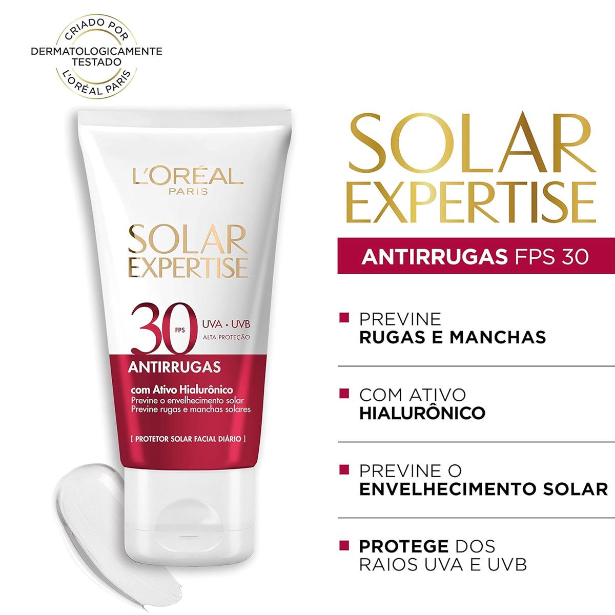 L'Oréal Paris Solar Expertise Antirrugas FPS30 - Protetor Solar Facial 40g - 3