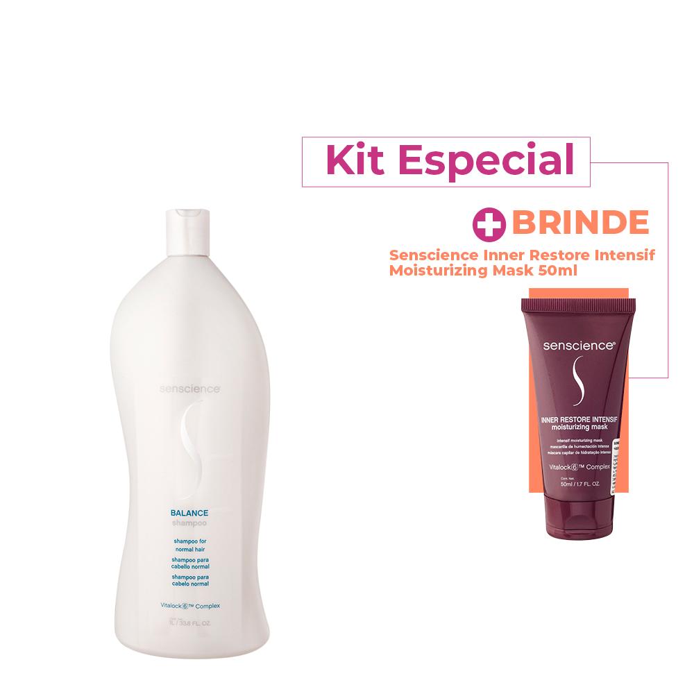 Kit Senscience Balance Shampoo Litro e Inner Restore Intensif (2 produtos) - 1