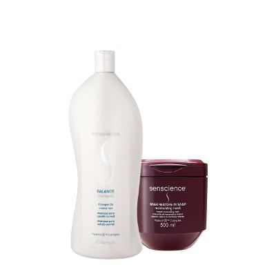 Kit Senscience Balance Intensif Shampoo Máscara (2 produtos)