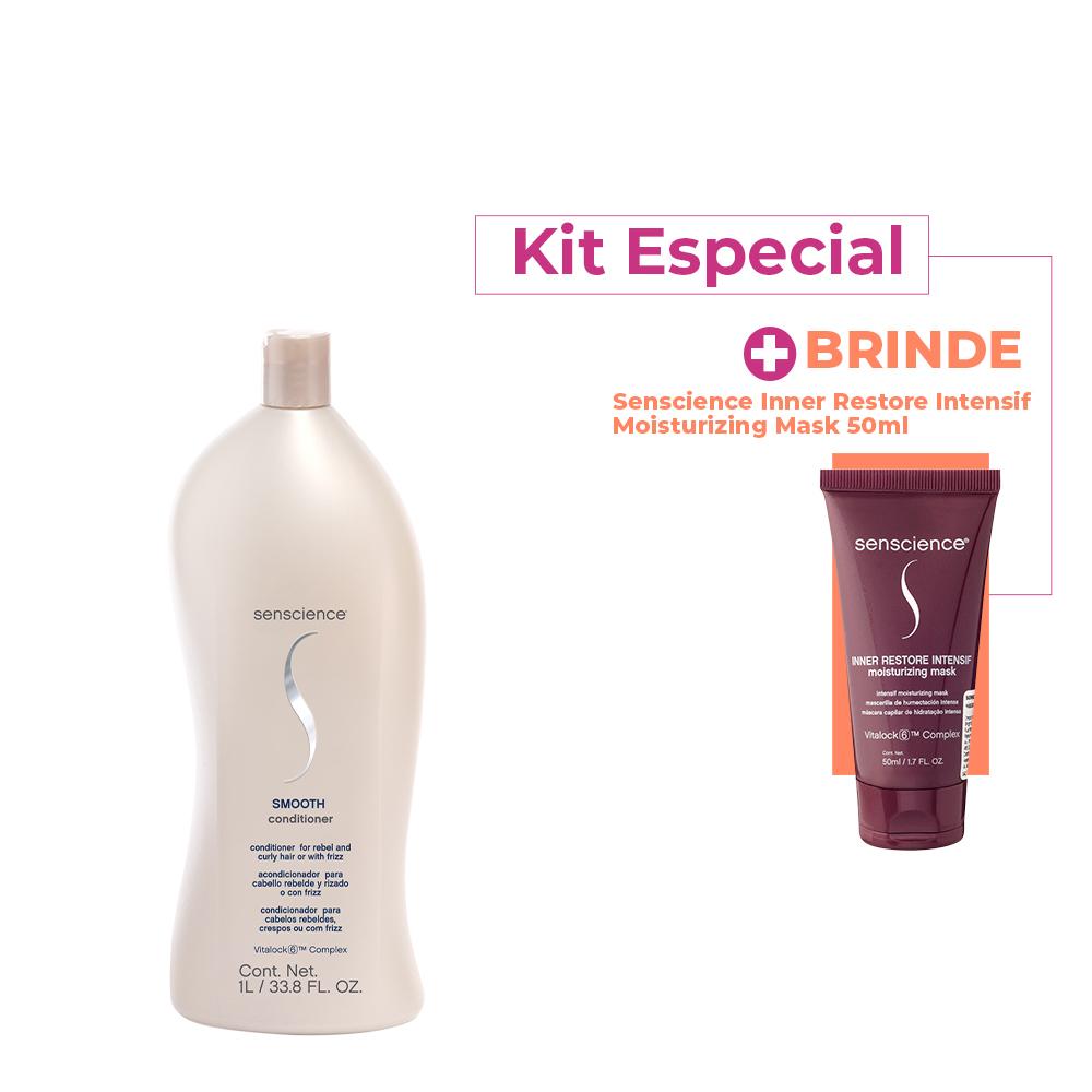 Kit Senscience Smooth Condicionador Litro e Inner Restore Intensif (2 produtos) - 1