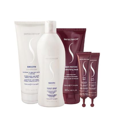 Kit Senscience Smooth Inner CPR Home Care Ampola (5 produtos)