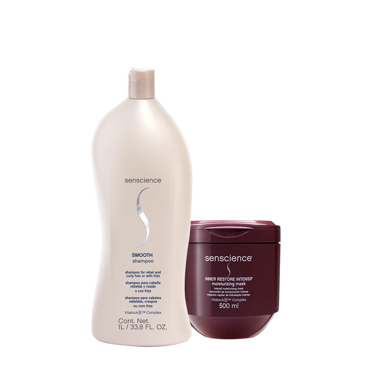 Kit Senscience Smooth Intensif Shampoo Máscara (2 produtos) - 1