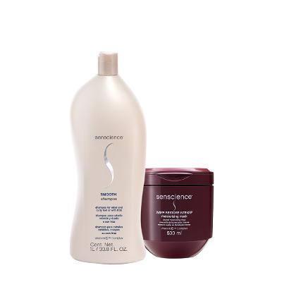 Kit Senscience Smooth Intensif Shampoo Máscara (2 produtos)