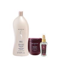Kit Senscience Smooth Inner True Hue Shampoo Máscara Sérum (3 produtos) - 1