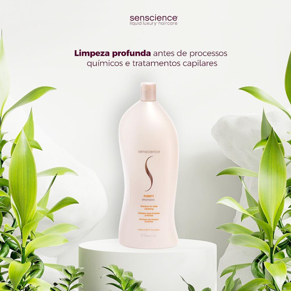 Kit Senscience Purify Shampoo Antirresíduo Litro e Inner Restore Intensif G (2 produtos) - 2