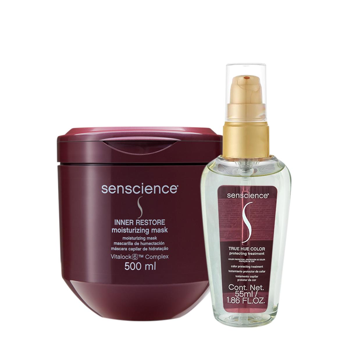 Kit Senscience Inner Restore Máscara G e True Hue Óleo (2 produtos) - 1