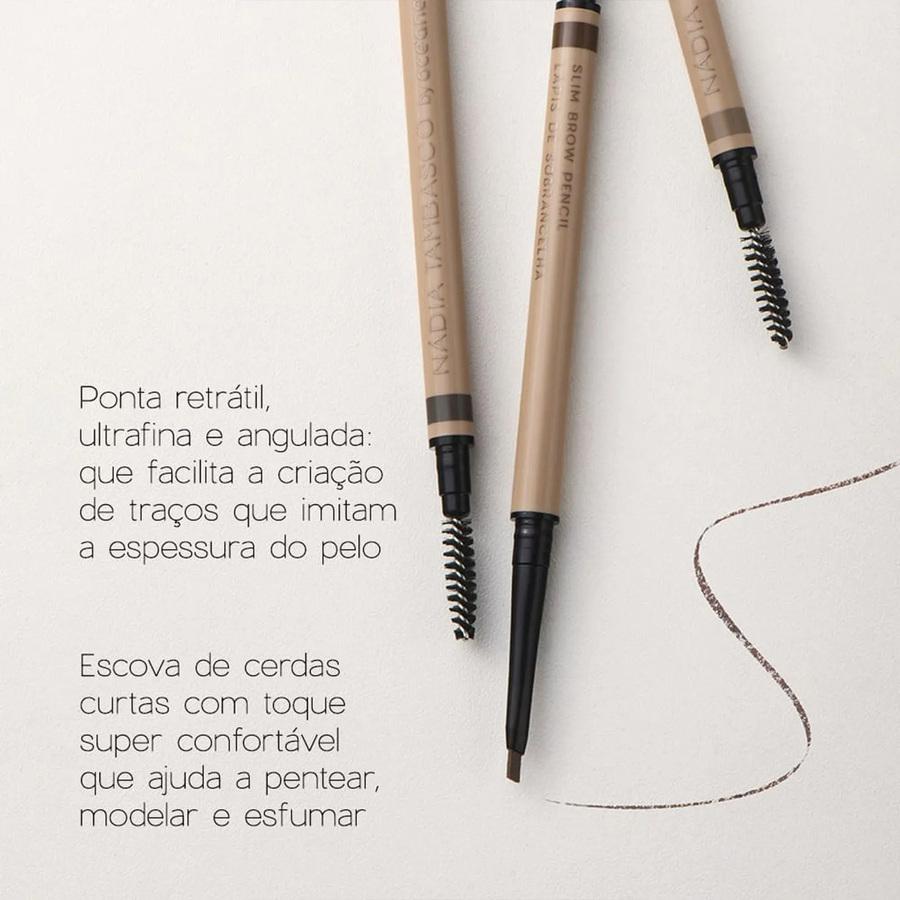Océane Nádia Tambasco Slim Brow Pencil Light - Lápis de Sobrancelha 0,07g - 4