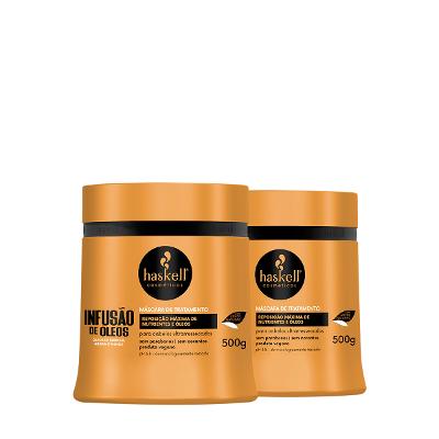 Kit Haskell Infusão de Óleos Máscara Capilar G Extra (2 unidades)