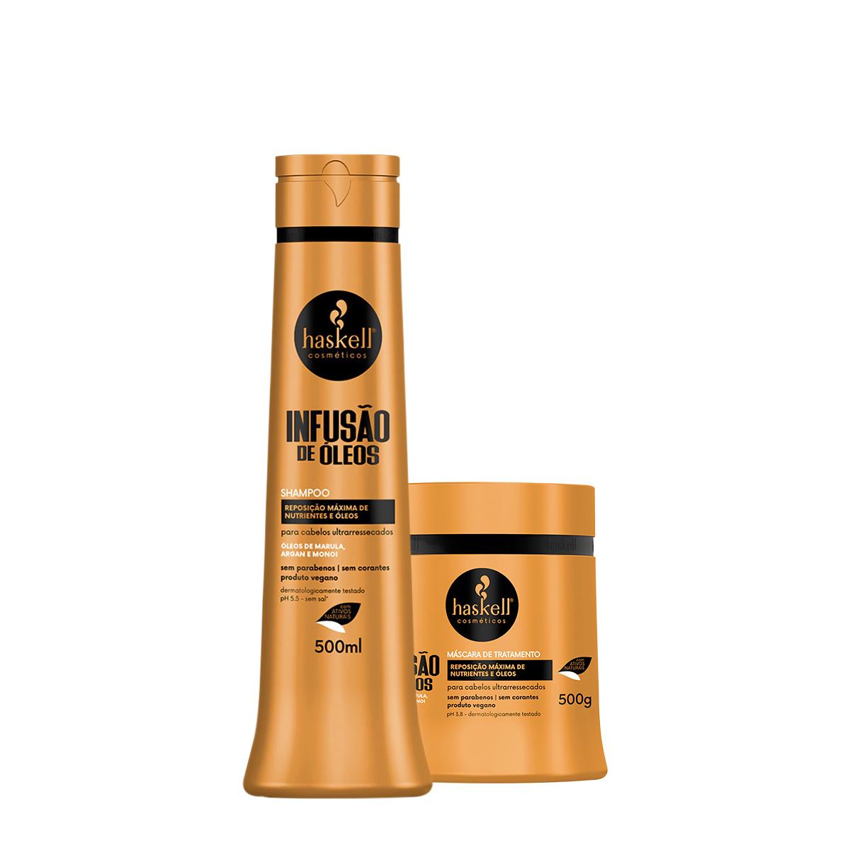 Kit Haskell Infusão de Óleos Shampoo e Máscara G (2 produtos) - 1