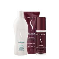 Kit Senscience Silk Moisture Inner Detangler Shampoo Máscara Spray (3 produtos) - 1