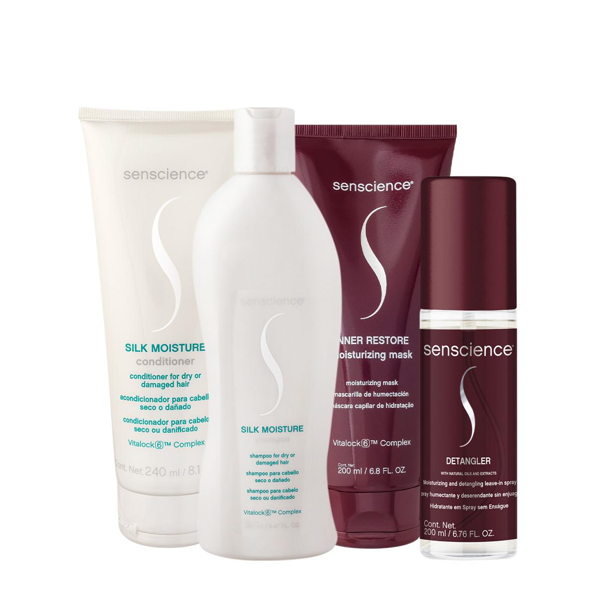 Kit Senscience Silk Moisture Inner Detangler Home Care Spray (4 produtos) - 1