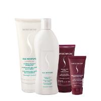 Kit Senscience Silk Moisture Lock Intensif Home Care 50 Leave-in (4 produtos) - 1