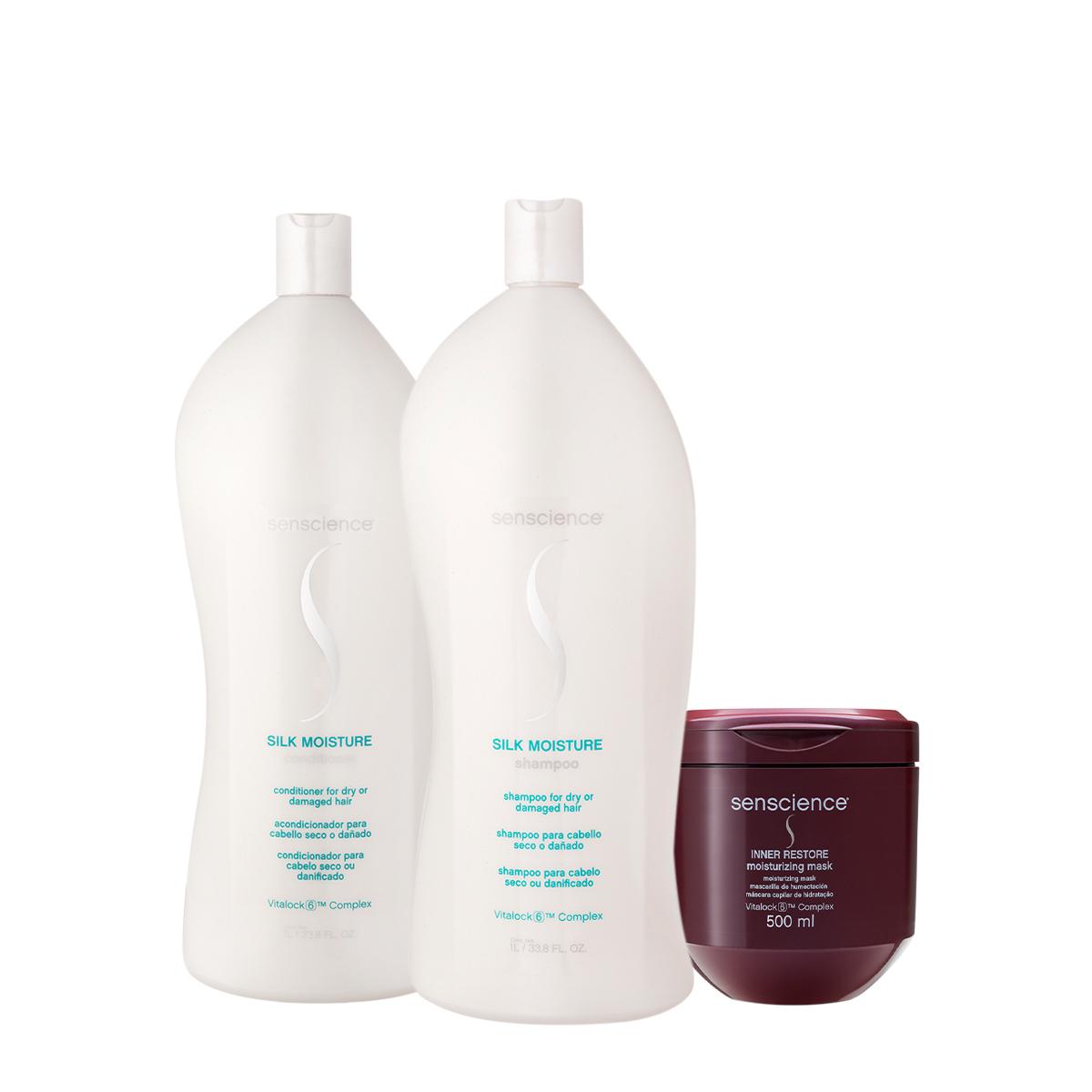 Kit Senscience Silk Moisture Inner Salon Total (3 produtos) - 1