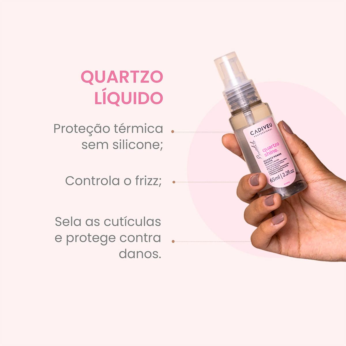 Kit Cadiveu Professional Essentials Quartzo Shine Oil Leave-in (2 produtos) - 3