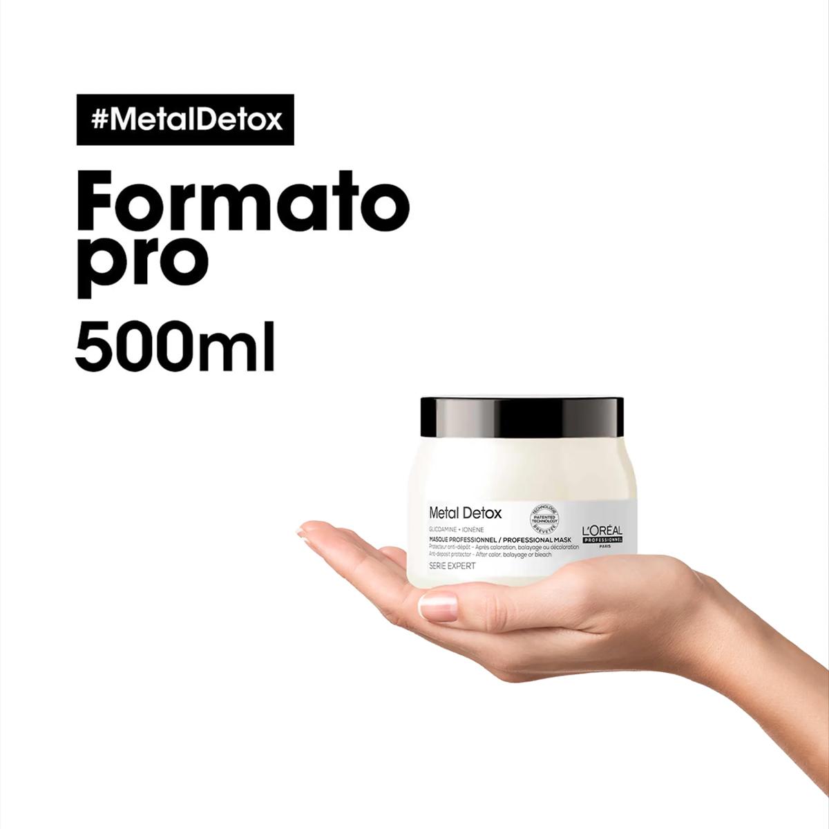 Kit L'Oréal Professionnel Metal Detox Pré Shampoo G Máscara Shampoo Óleo (4 produtos) - 5