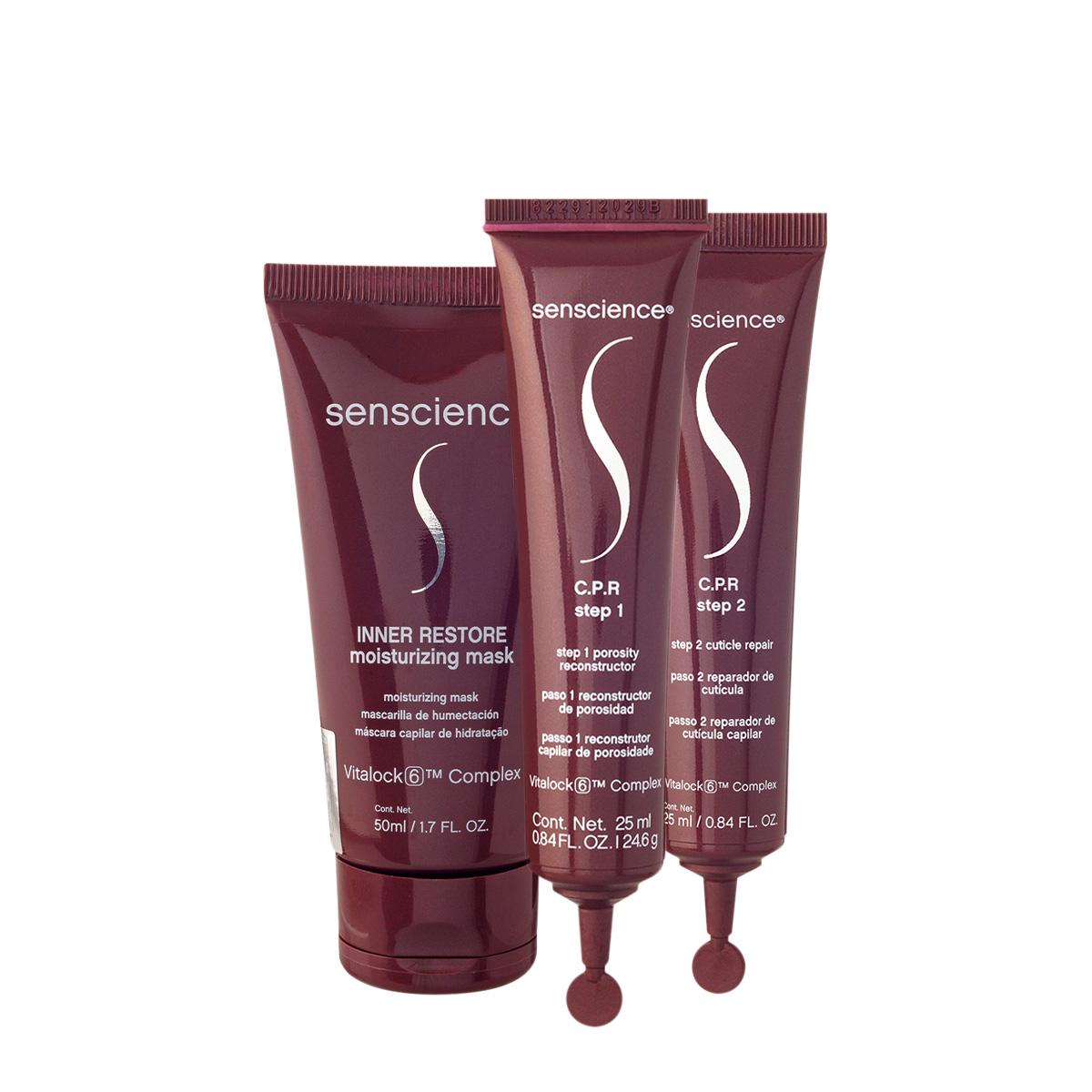 Kit Senscience Inner Restore Máscara e C.P.R. Ampola (2 produtos) - 1
