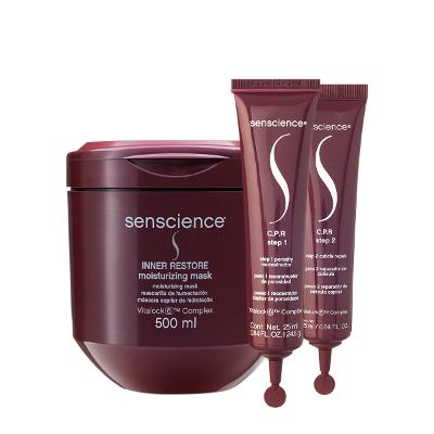 Kit Senscience Inner Restore Máscara 500g e C.P.R. Ampola (2 produtos)