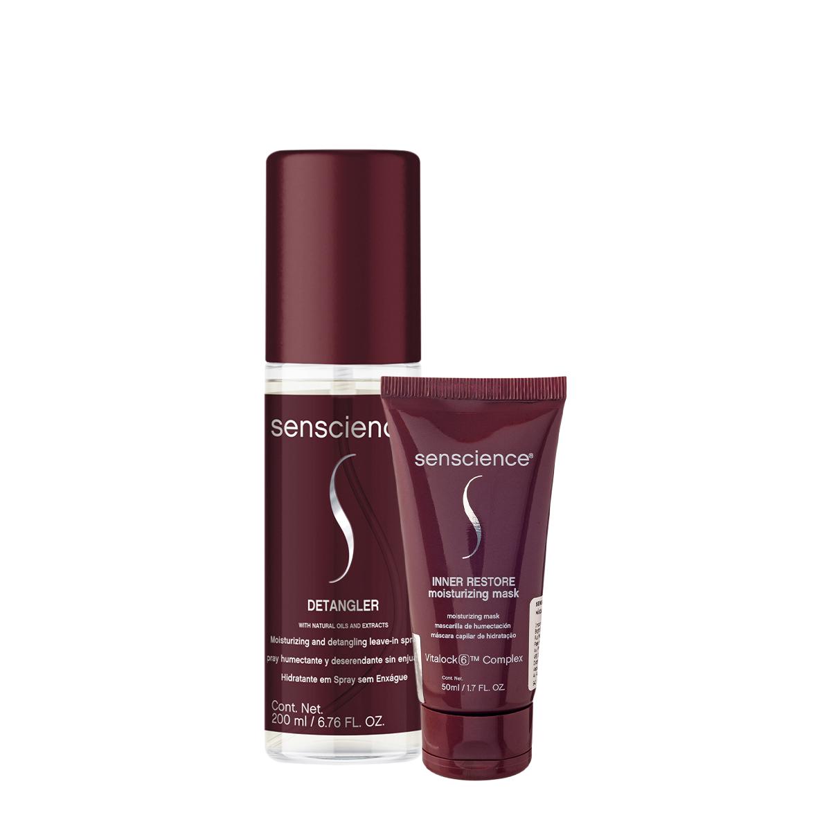 Kit Senscience Inner Restore Máscara Detangler Leave-in (2 produtos) - 1
