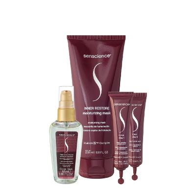 Kit Senscience Inner Restore Máscara M True Hue Óleo e C.P.R Ampola (3 produtos)