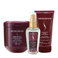 Kit Senscience Inner Restore Máscara 500g True Hue Óleo Moisture Leave-in (3 produtos) - 1
