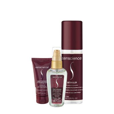 Kit Senscience Inner Restore Máscara True Hue Óleo Detangler Leave-in (3 produtos)