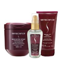 Kit Senscience Inner Restore Intensif Máscara 500g True Hue Óleo Moisture Lock (3 produtos) - 1