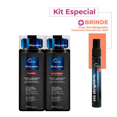Kit Truss Frizz Zero Uso Obrigatório Duo Reconstrutor 30 (3 produtos)