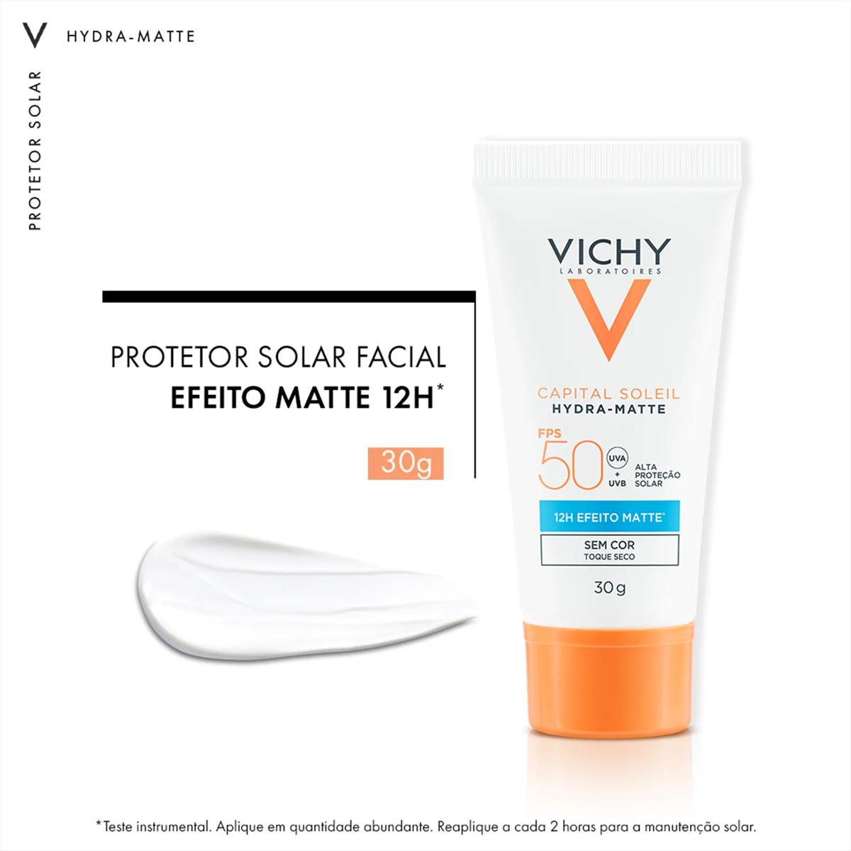 Vichy Capital Soleil Hydra-Matte FPS50 - Protetor Solar Facial 30ml - 4