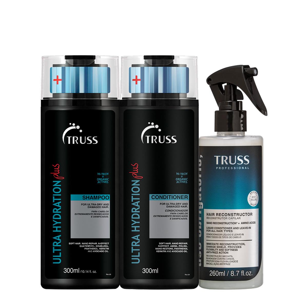 Kit Truss Ultra Hydration Plus Uso Obrigatório Duo Reconstrutor (3 produtos) - 1