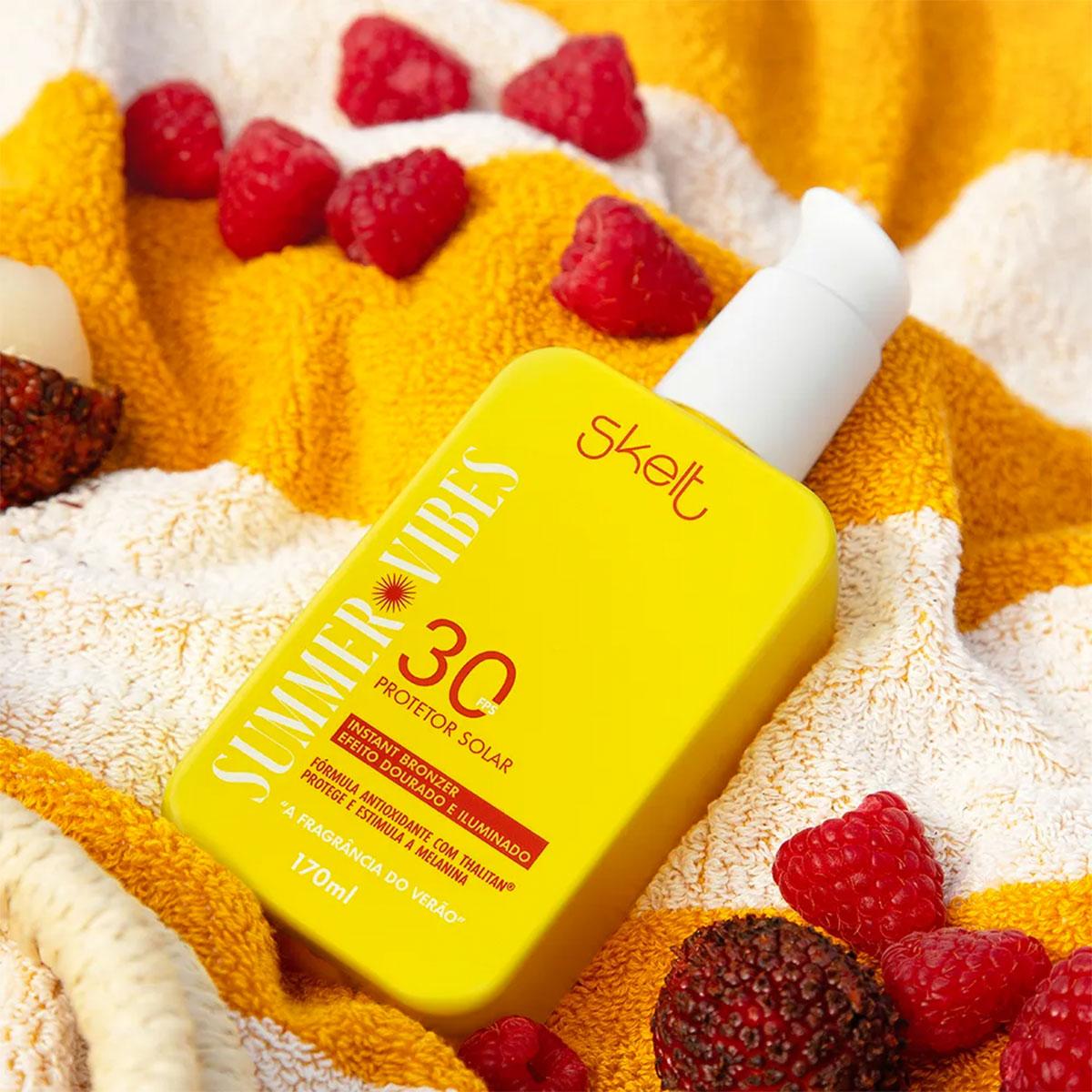 Skelt Summer Vibes Instant Bronzer FPS30 - Protetor Solar Bronzeador 170ml - 3