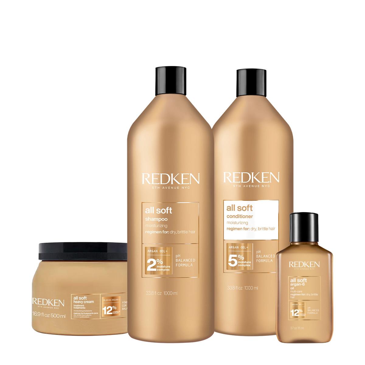 Kit Redken All Soft Salon Total Oil 111 (4 produtos) - 1