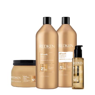 Kit Redken All Soft Salon Total Oil 111 (4 produtos)