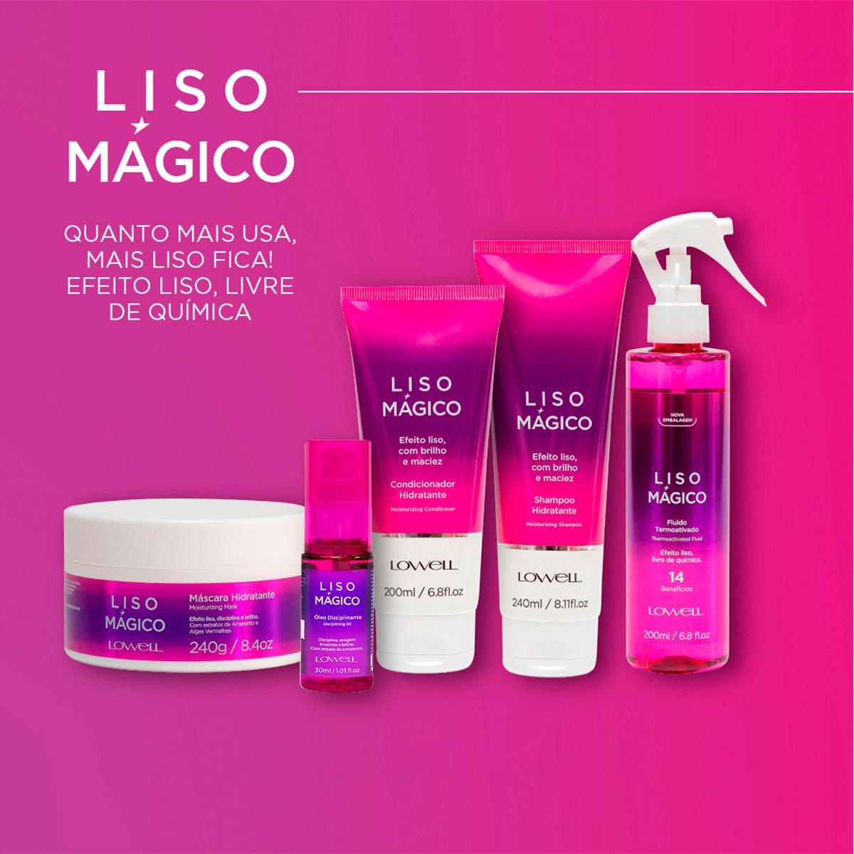 Kit Lowell Liso Mágico Shampoo Máscara (2 produtos) - 4