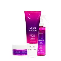 Kit Lowell Liso Mágico Shampoo Máscara Fluído (3 produtos) - 1