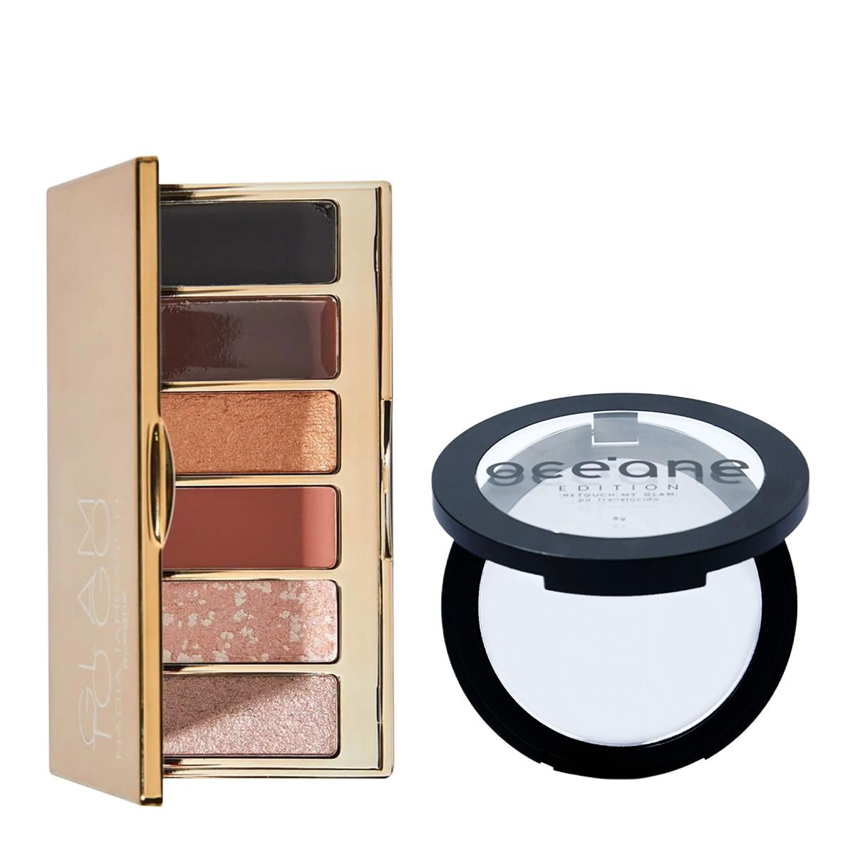 Kit Océane Retouch My Glam Pó Compacto Translúcido e Nádia Tambasco By Océane Glam To Go Palette (2 produtos) - 1