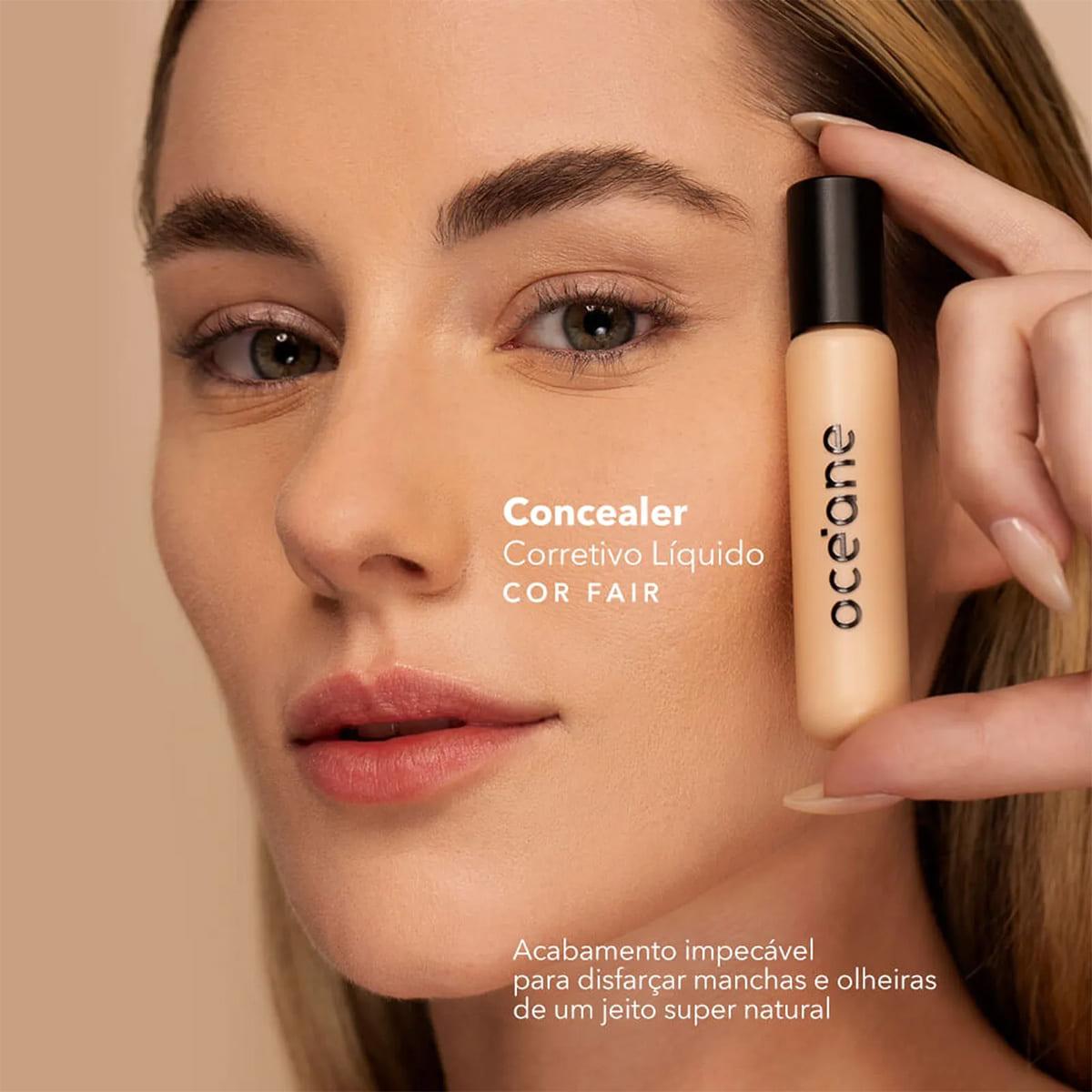 Kit Océane Skin Foundation 230L e Concealer Fair Claro (2 produtos) - 4