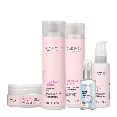 Kit Cadiveu Professional Quartzo Shine Home Care Total e Final Style Oil (5 produtos)