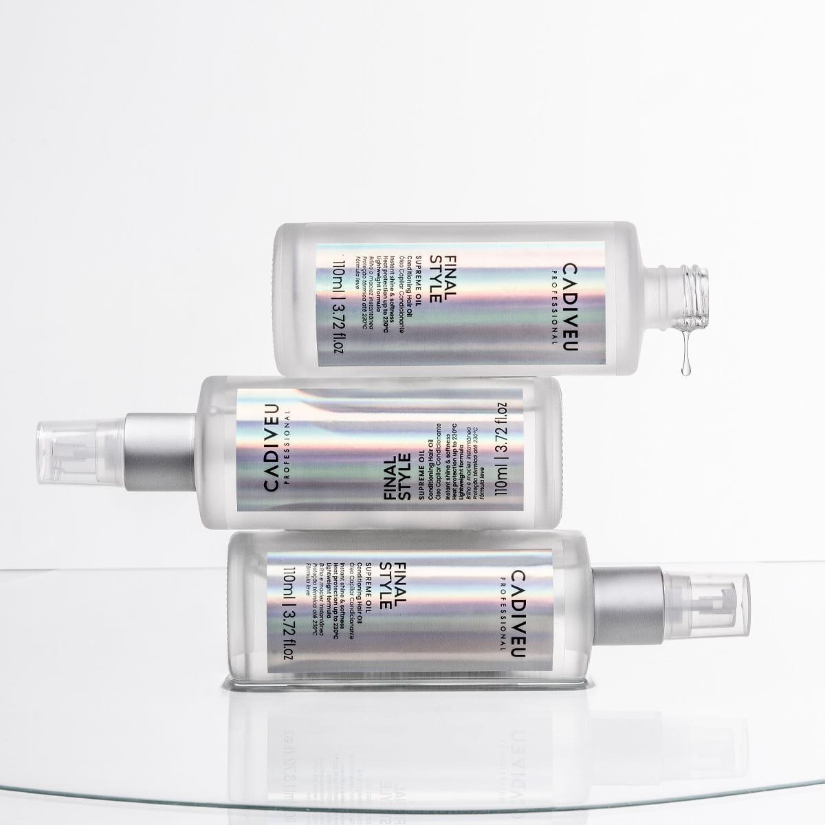 Kit Cadiveu Professional Quartzo Shine Home Care Total e Supreme Final Style Oil (5 produtos) - 5