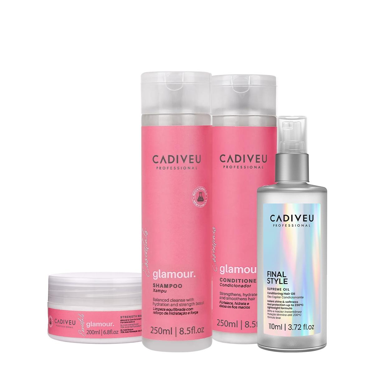 Kit Cadiveu Professional Glamour Home Care e Final Style Oil G (4 produtos) - 1