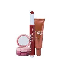 Kit Océane 4you Sombra Rose Sparkle Lip Balm Berry e Flush Bright Cherry (3 produtos) - 1