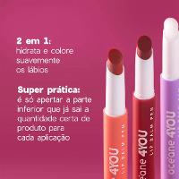 Kit Océane 4you Sombra Rose Sparkle Lip Balm Berry e Flush Bright Cherry (3 produtos) - 3