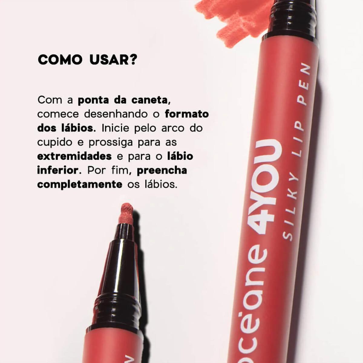 Kit Océane 4you Flush Bright Cherry e Lip Pen Mauve (2 produtos) - 4