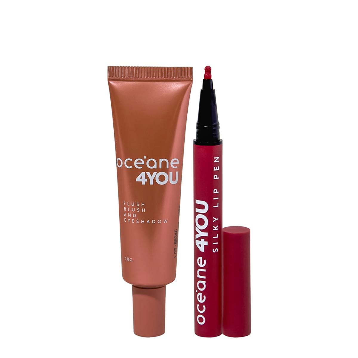 Kit Océane 4you Flush Bright Cherry e Lip Pen Magenta (2 produtos) - 1