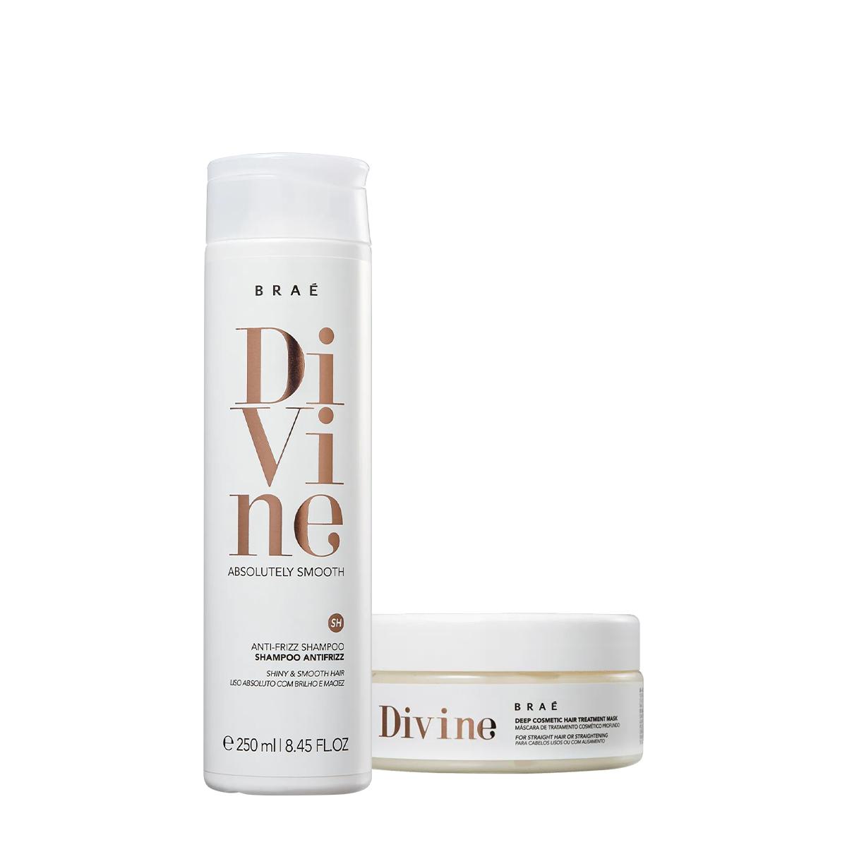 Kit Braé Divine Anti Frizz Shampoo Máscara (2 produtos) - 1