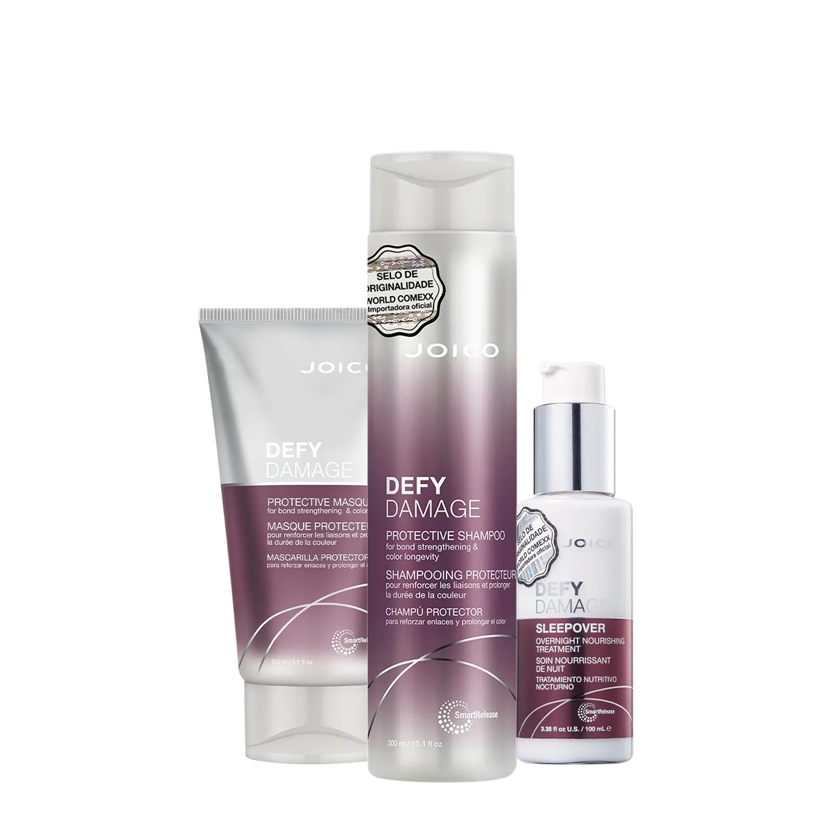 Kit Joico Defy Damage Protective Shampoo Máscara Leave-in (3 produtos) - 1
