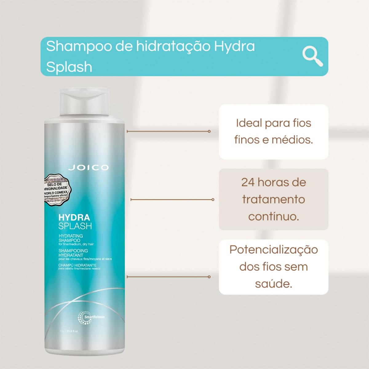 Kit Joico Hydra Splash Shampoo Máscara 150 Leave-in (3 produtos) - 3