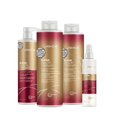 Kit K-PAK Color Therapy Smart Luster Lock Salon Total Leave-in (4 produtos)