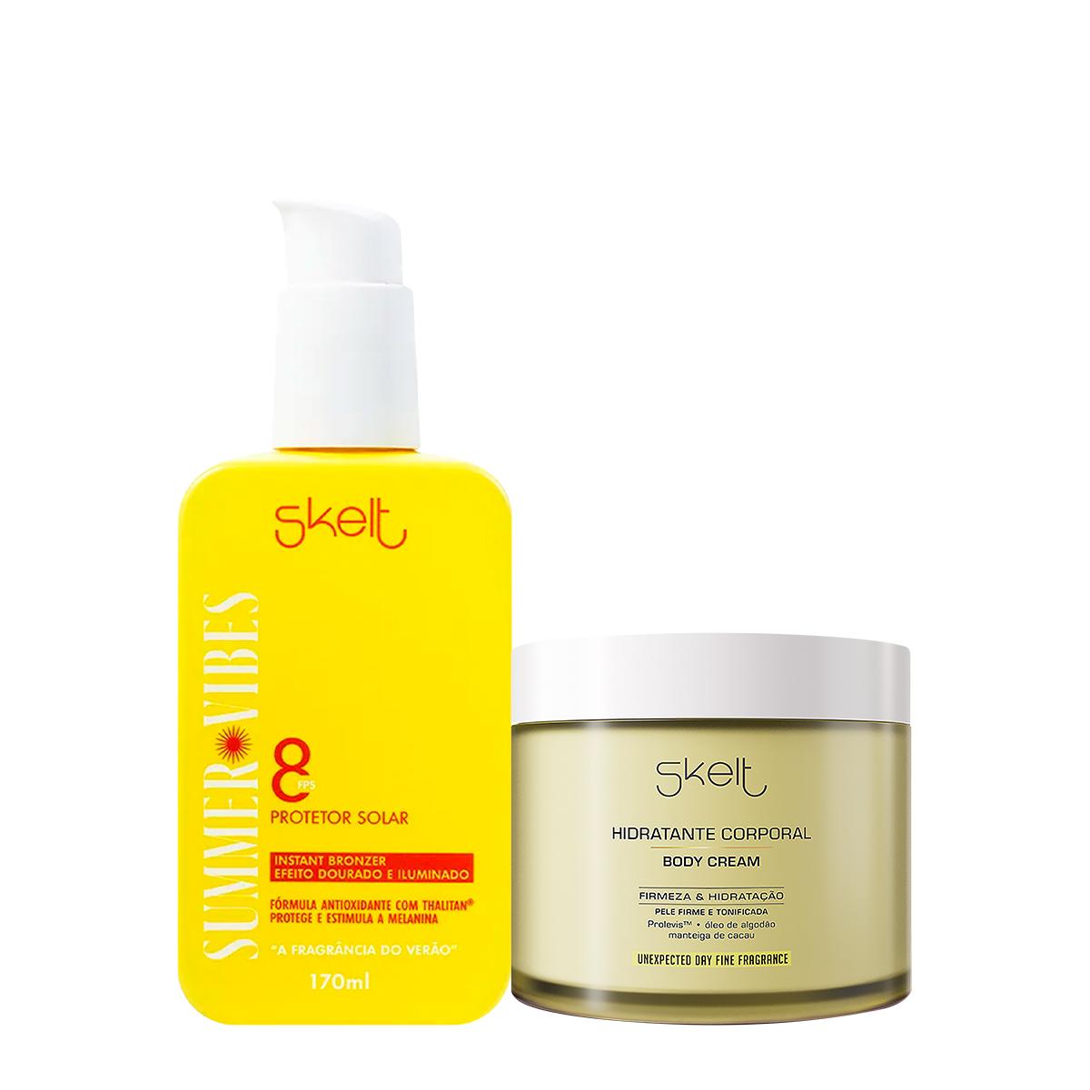 Kit Skelt Summer Vibes Unexpected Day Hidratante Protetor Solar (2 produtos) - 1