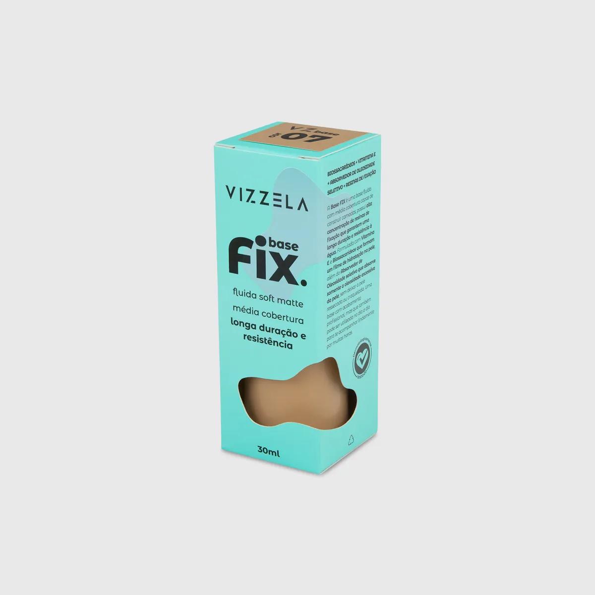 Vizzela Fix Cor 7 - Base Líquida 30ml - 2
