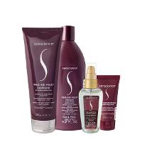 Kit Senscience True Hue Violet Shampoo Condicionador Máscara Intensif e Óleo (4 produtos) - 1